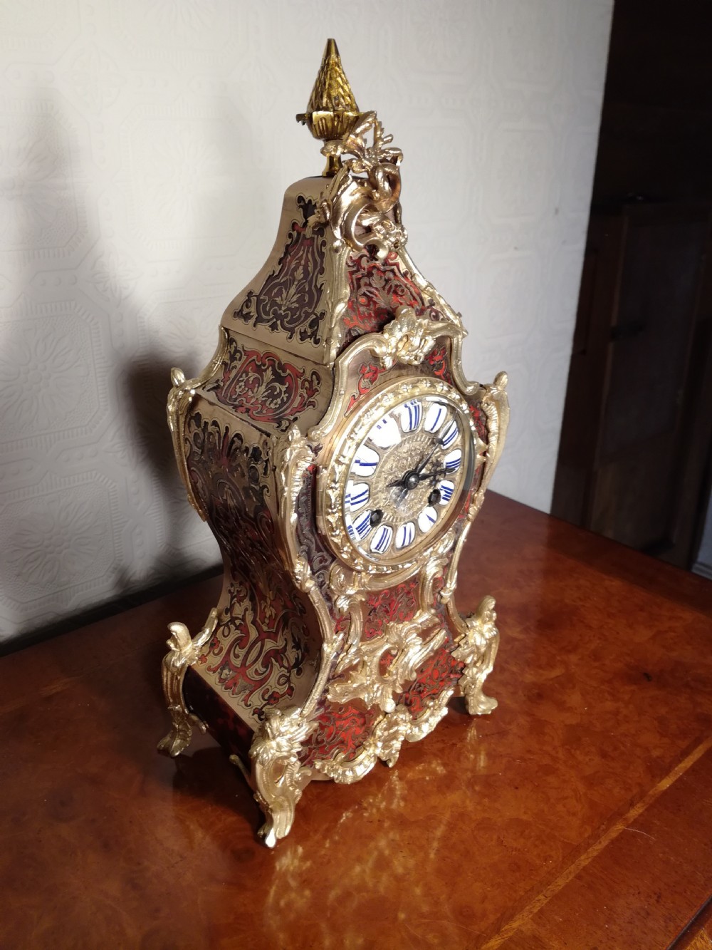 Louis XV Style Boulle Bracket Clock View V