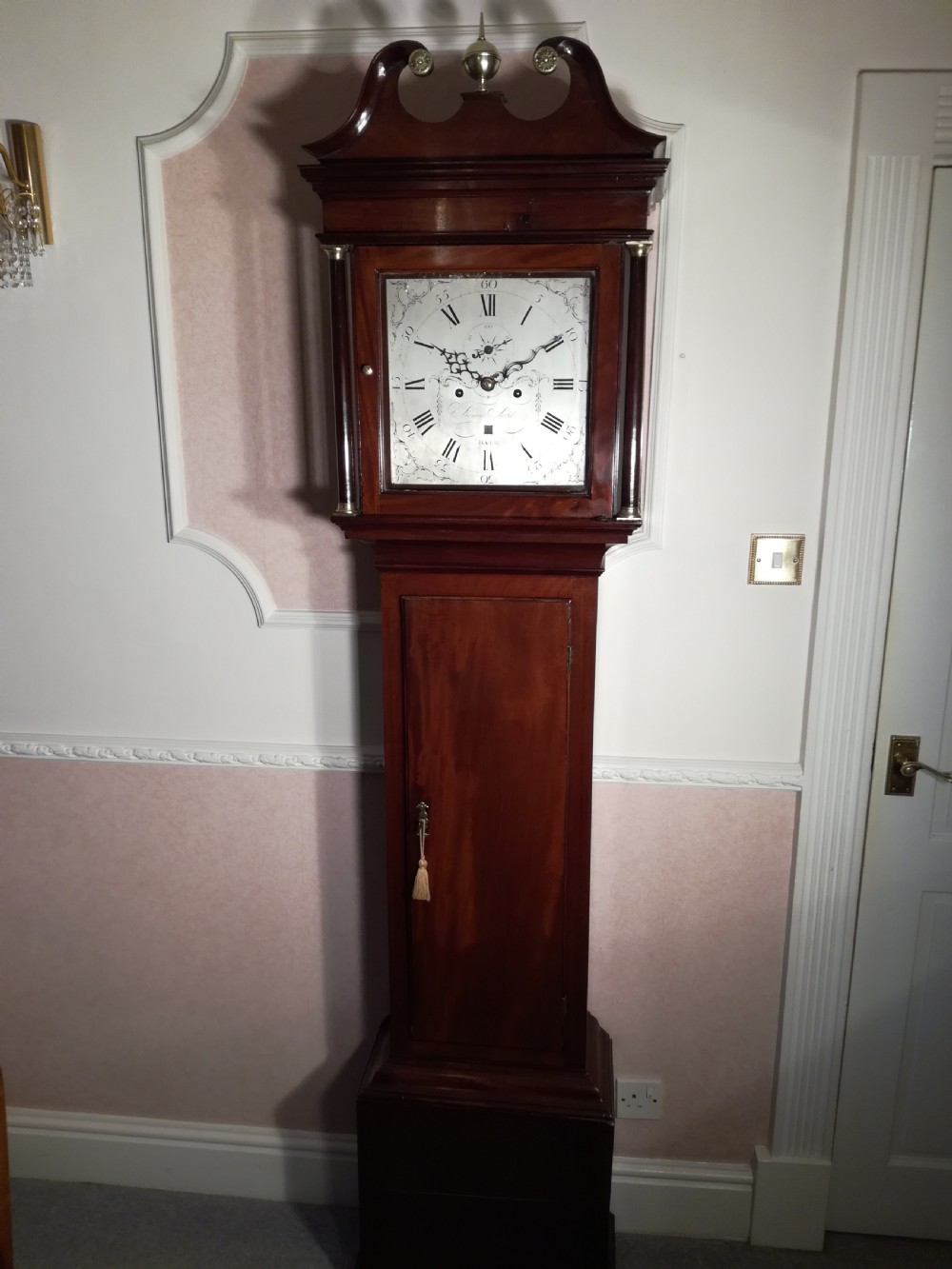 George 111 Mahogany Long-Case Clock.
Thos. Field of Bath.