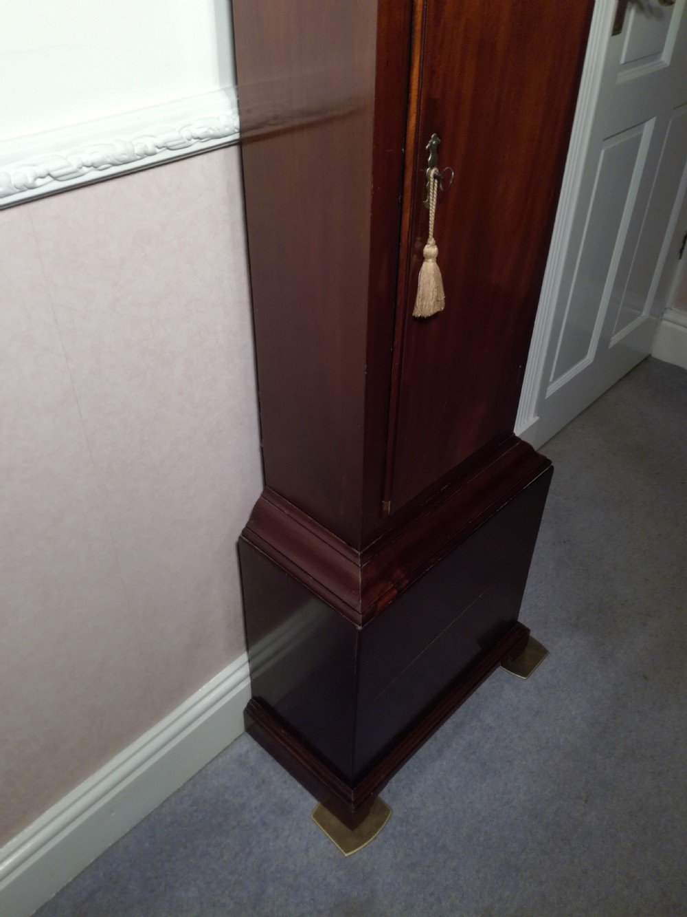 George 111 Mahogany Long-Case Clock.
Thos. Field of Bath. View VIII