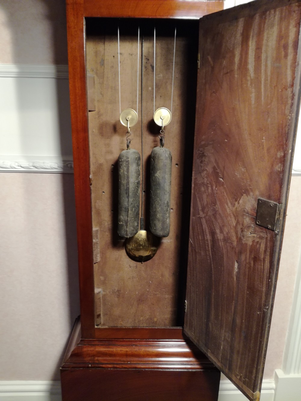 George 111 Mahogany Long-Case Clock.
Thos. Field of Bath. View IX