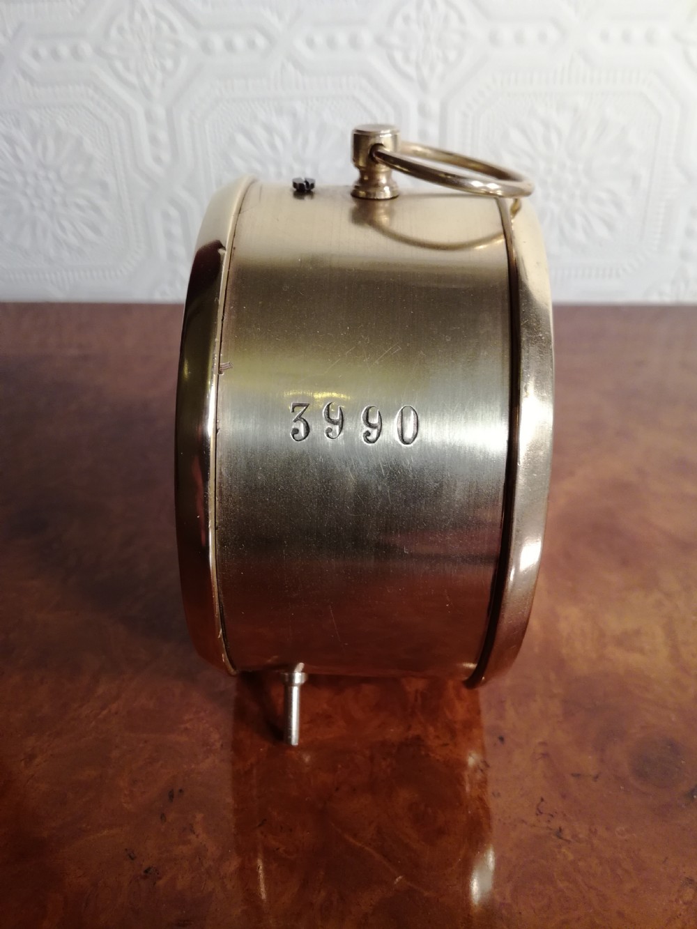 G.W.R. Stationmasters Brass Desk Clock View IV