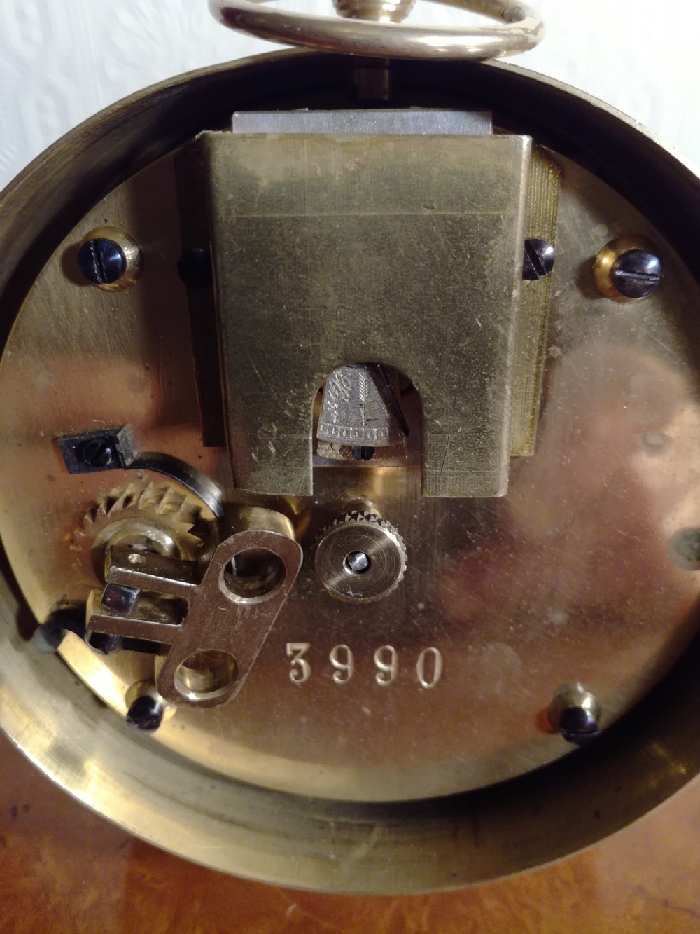 G.W.R. Stationmasters Brass Desk Clock View VII