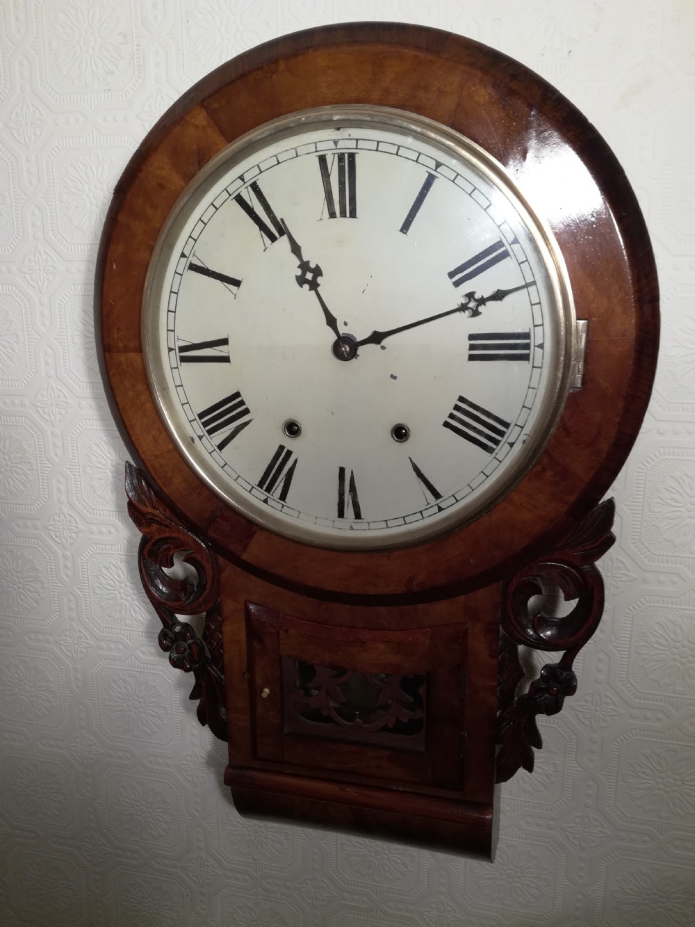Dropdial Striking Wall Clock