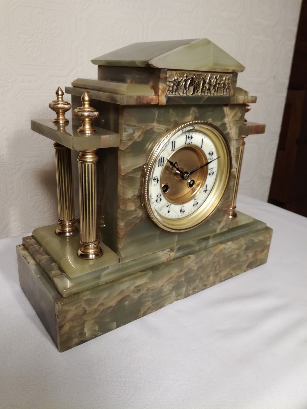 Green Marble Mantel Clock View III