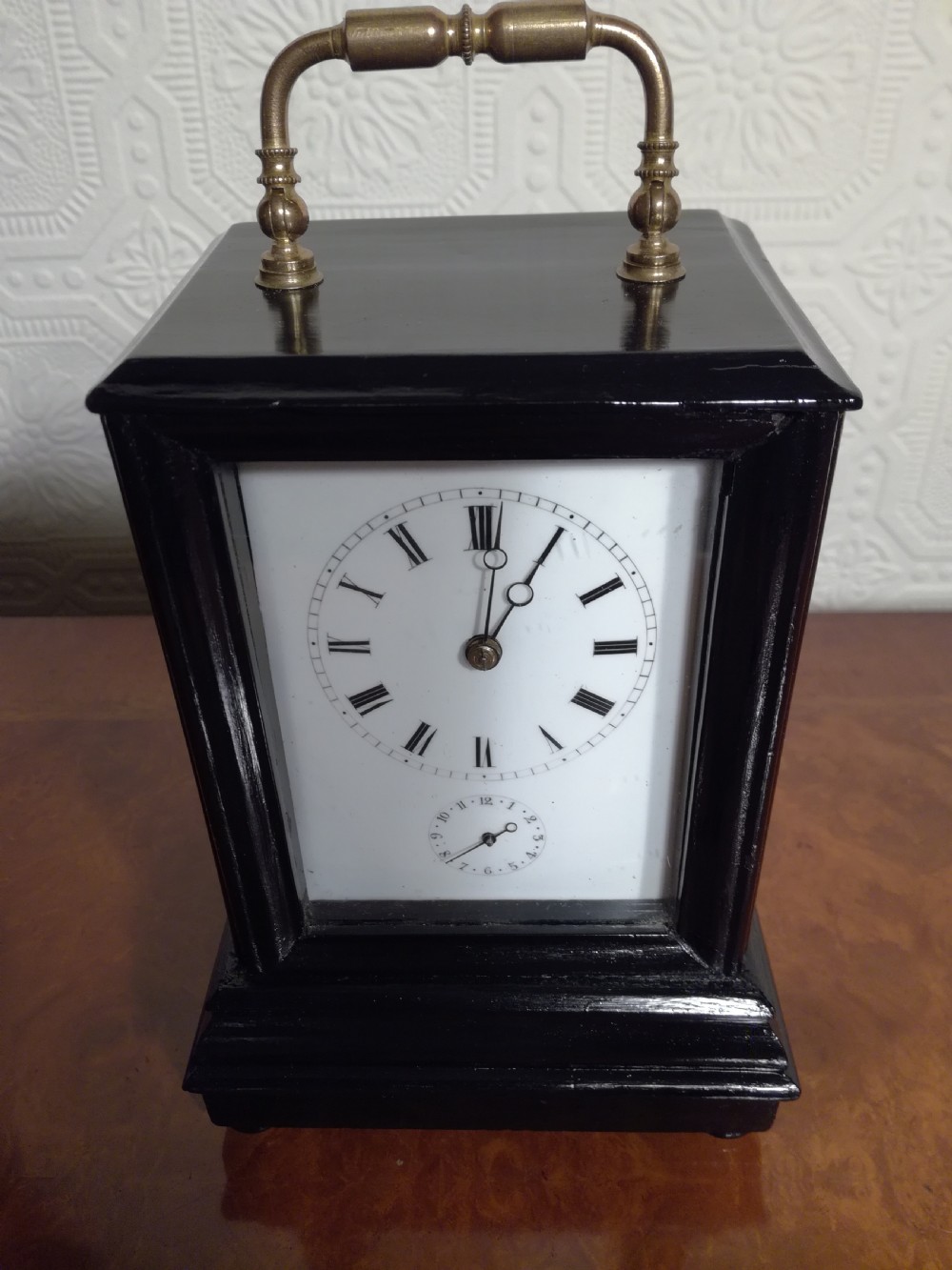 Unusual Early Ebonised Alarm Carriage Clock.
Duplex Escapement View IV