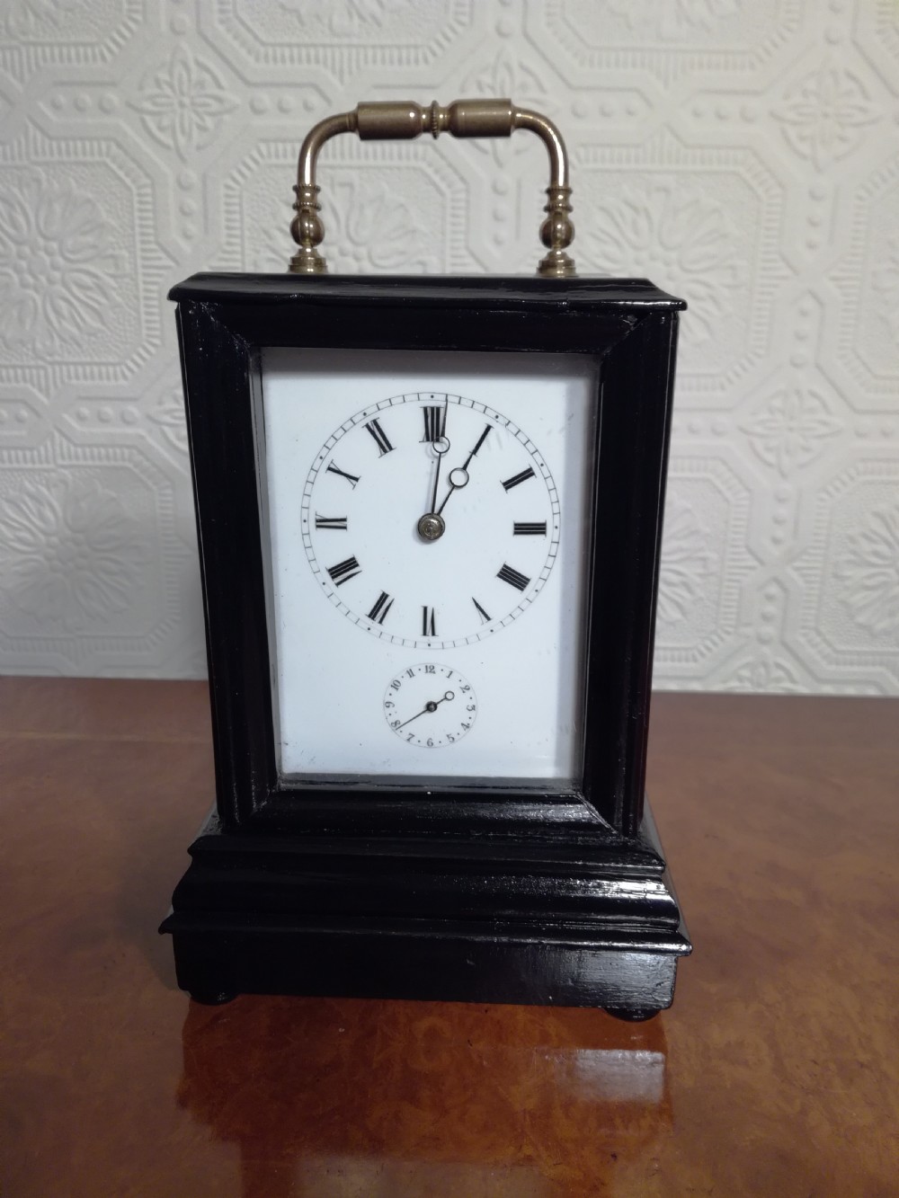 Unusual Early Ebonised Alarm Carriage Clock.
Duplex Escapement View VII