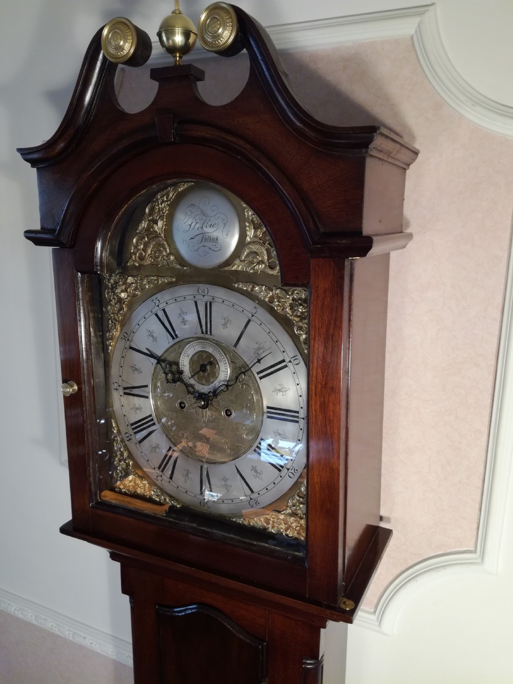 Superb Geo.3rd Scottish Longcase Clock.
DOBBIE of FALKIRK. View XI