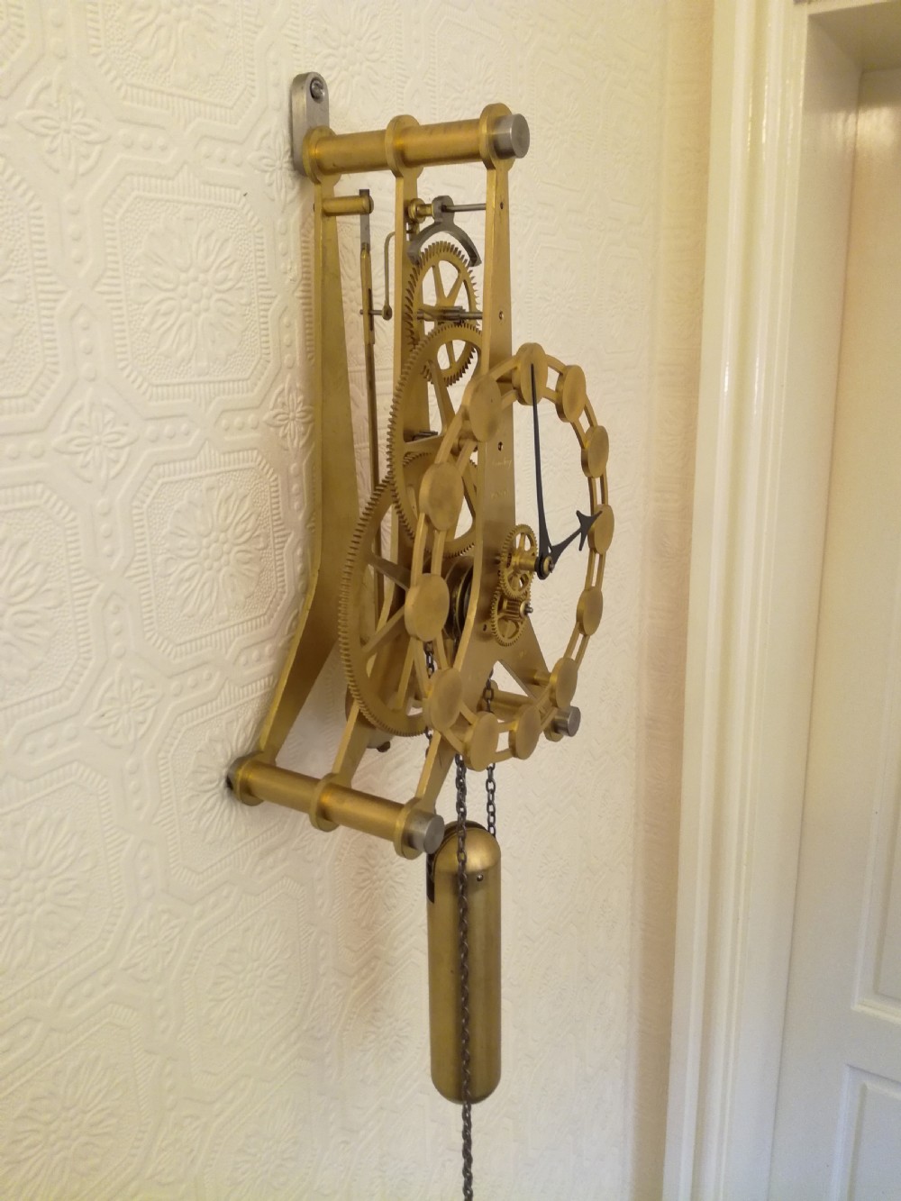 Unique Skeleton Wall Clock. View II