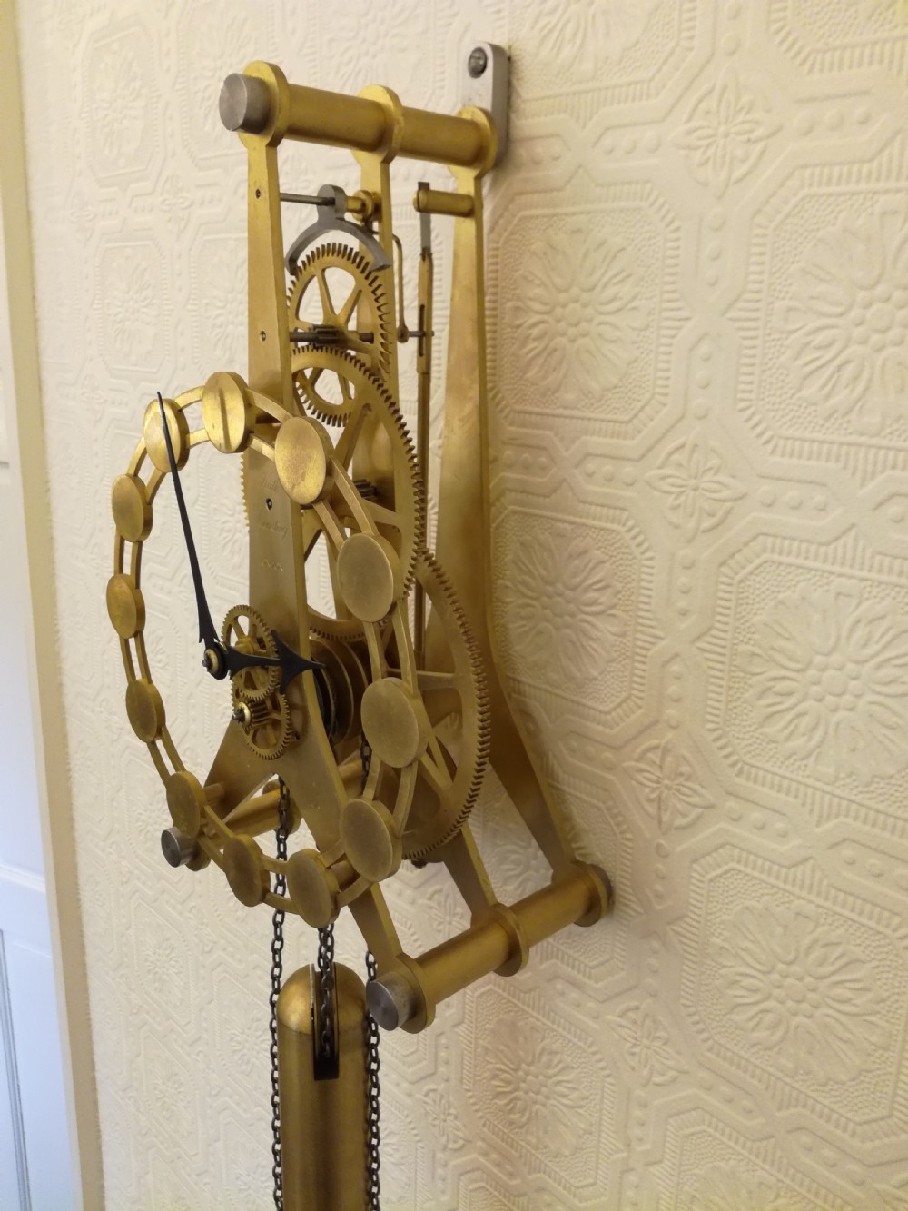 Unique Skeleton Wall Clock. View III