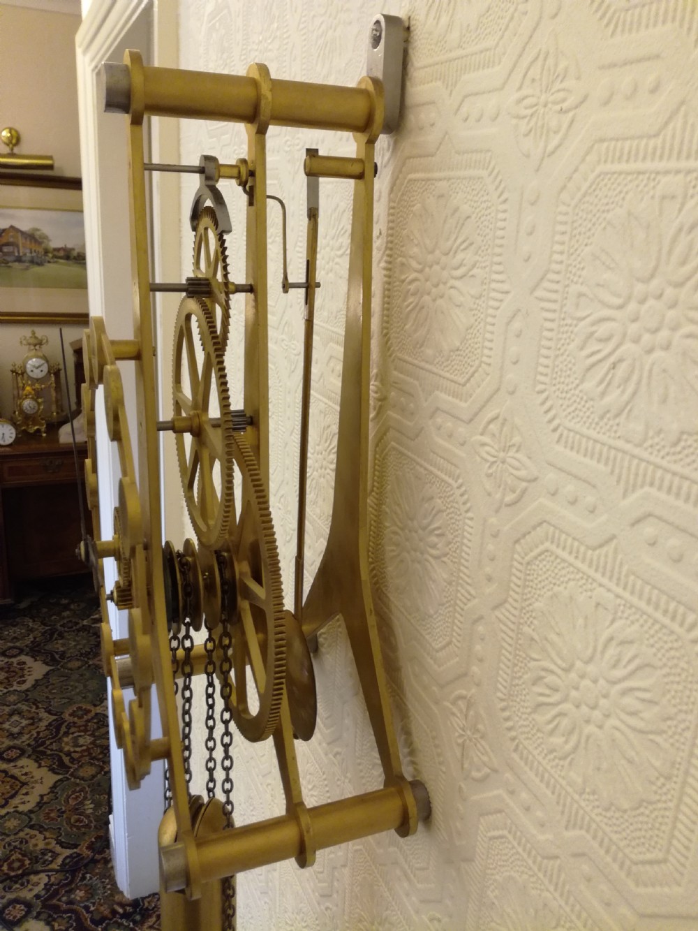 Unique Skeleton Wall Clock. View V
