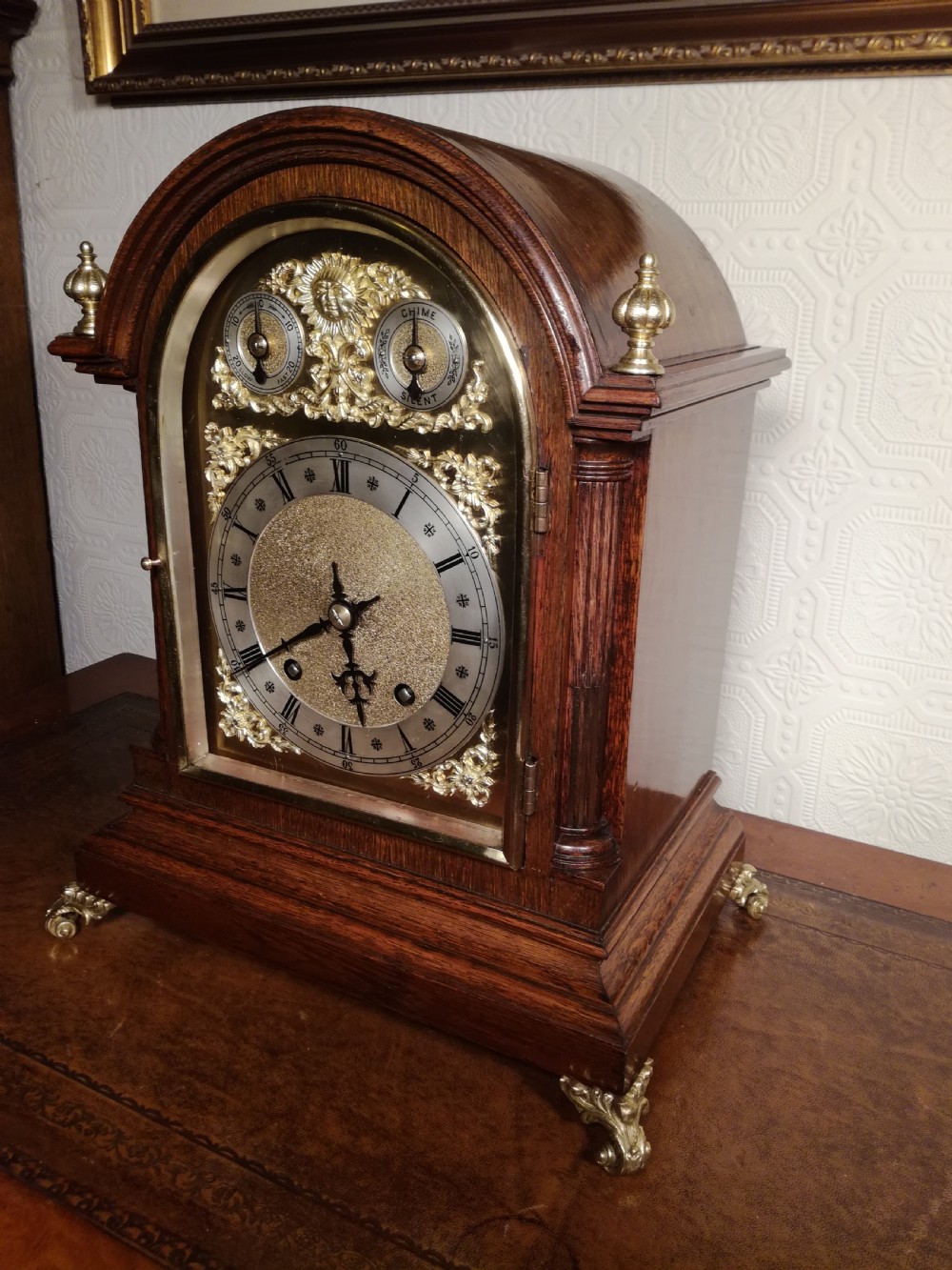W & H Ting-Tang, quarter-striking Bracket Clock. View II