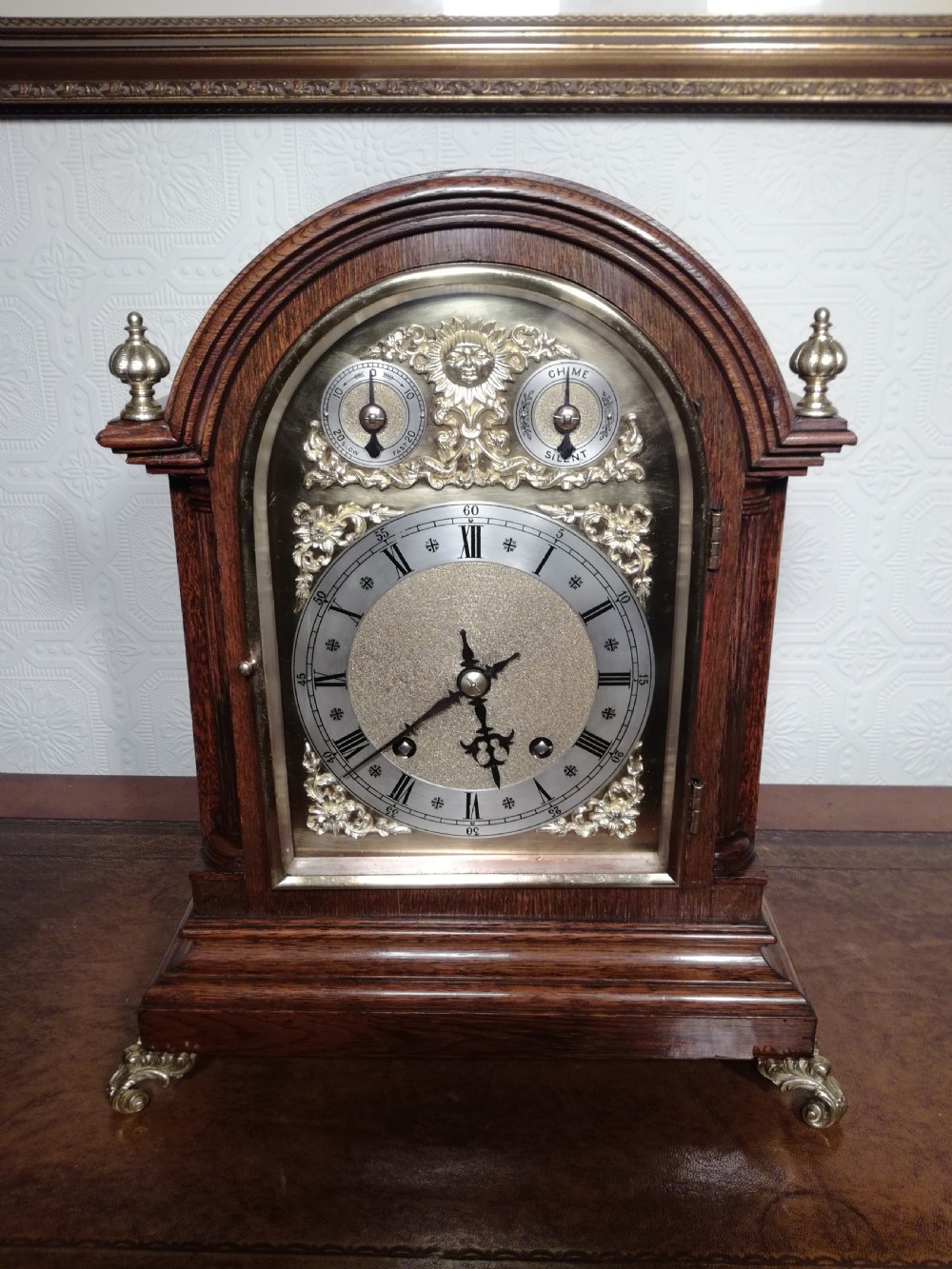 W & H Ting-Tang, quarter-striking Bracket Clock. View III