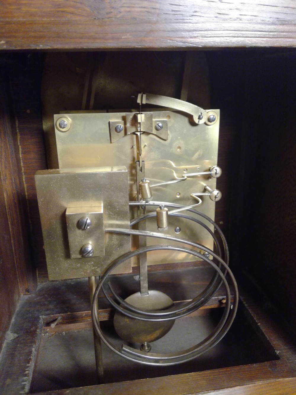 W & H Ting-Tang, quarter-striking Bracket Clock. View V