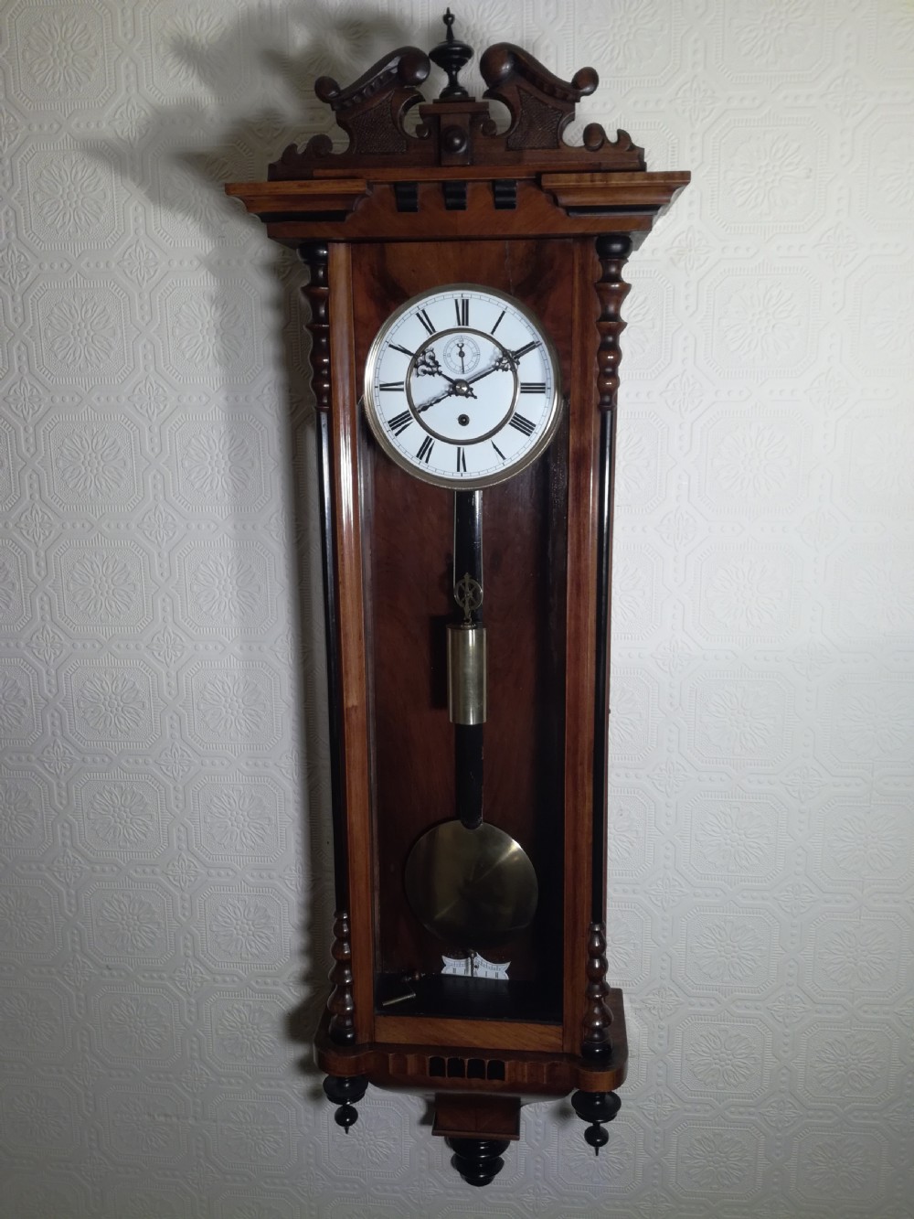 Slimline Vienna Timepiece Wall Clock