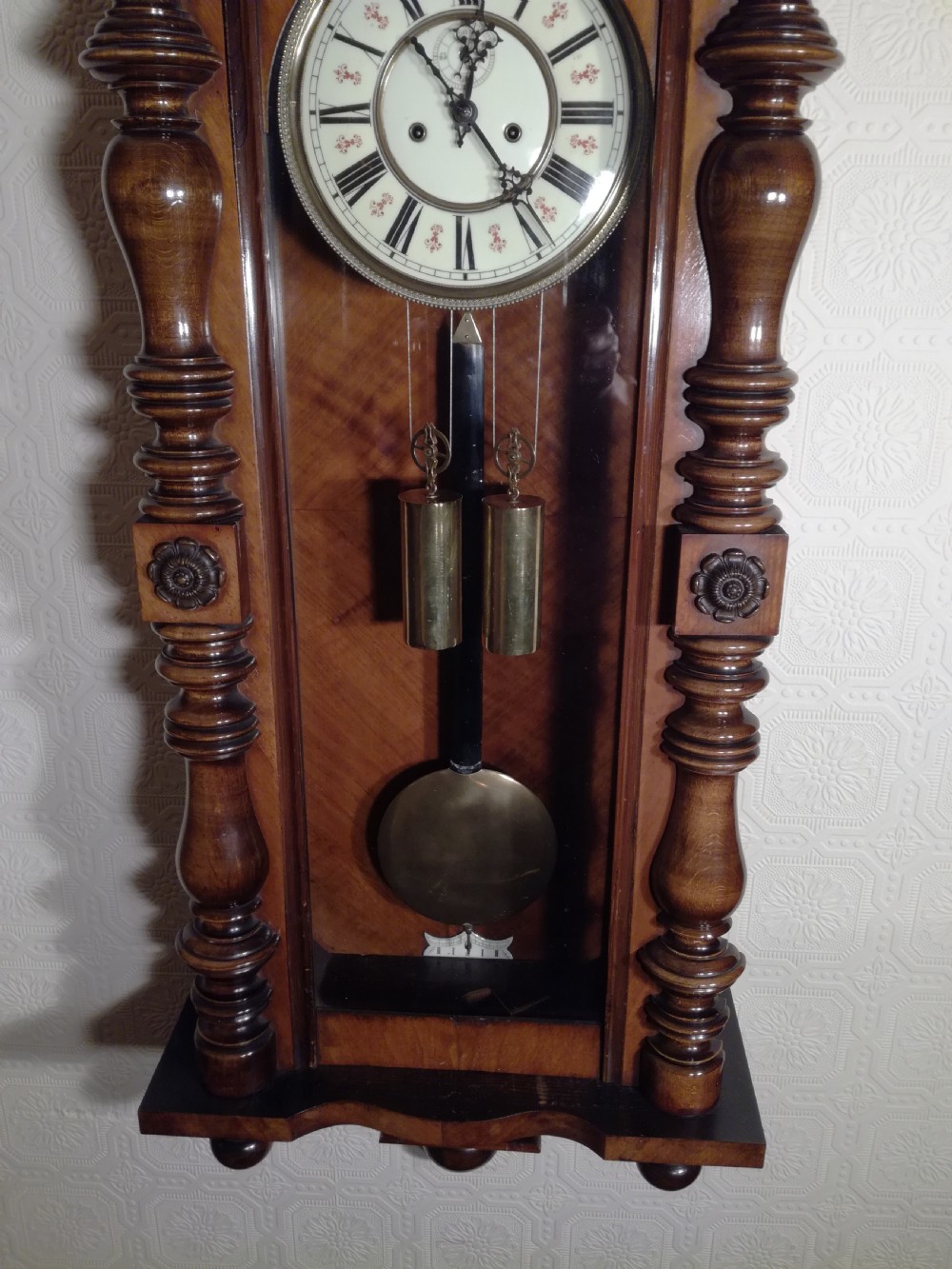 Gustav Becker Double-weight Vienna Wall Clock. View IV