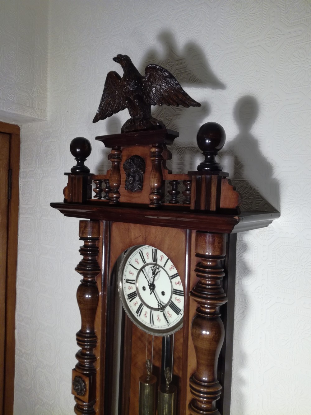 Gustav Becker Double-weight Vienna Wall Clock. View VII