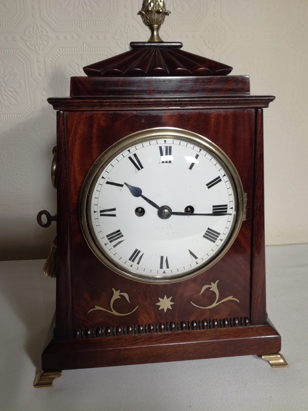 Regency Twin Fusee Bracket Clock of Small Proportions.