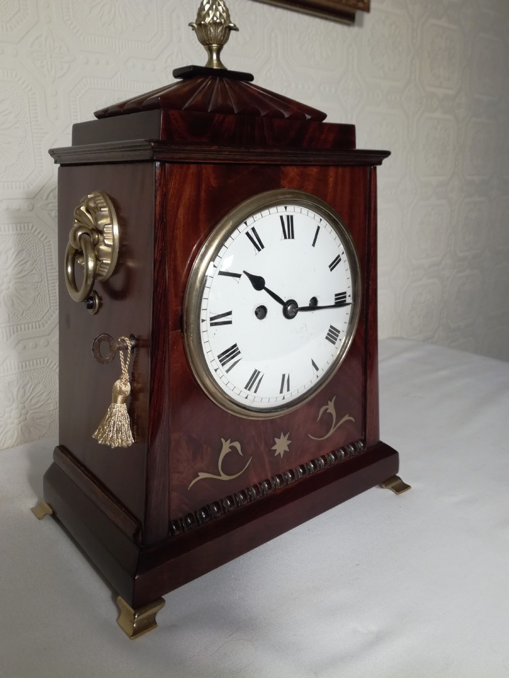 Regency Twin Fusee Bracket Clock of Small Proportions. View II