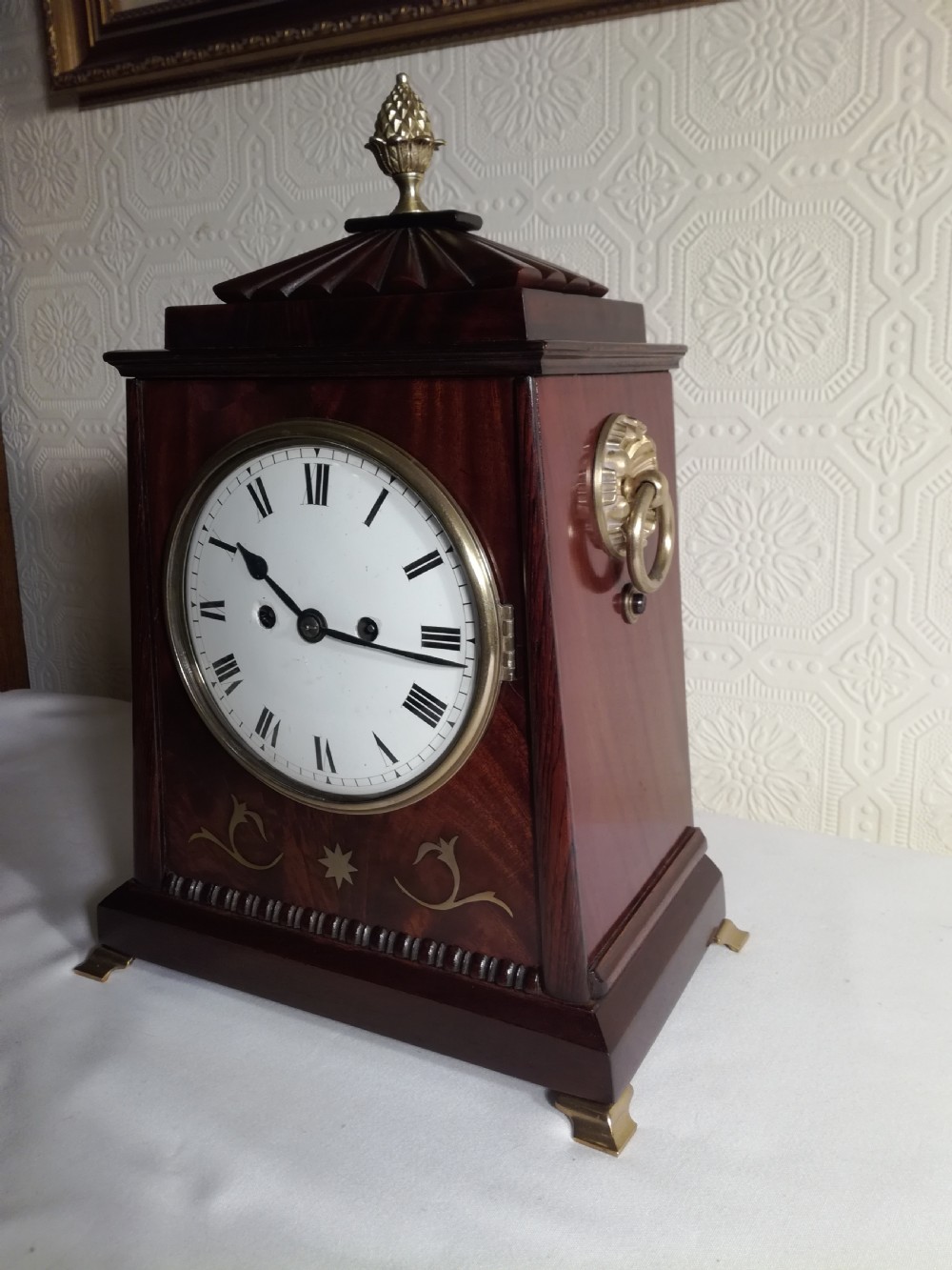 Regency Twin Fusee Bracket Clock of Small Proportions. View IV