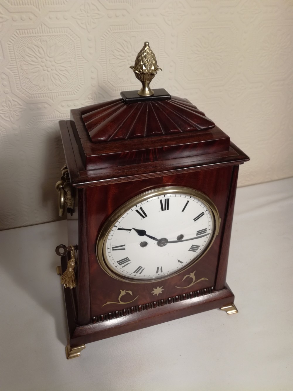 Regency Twin Fusee Bracket Clock of Small Proportions. View V