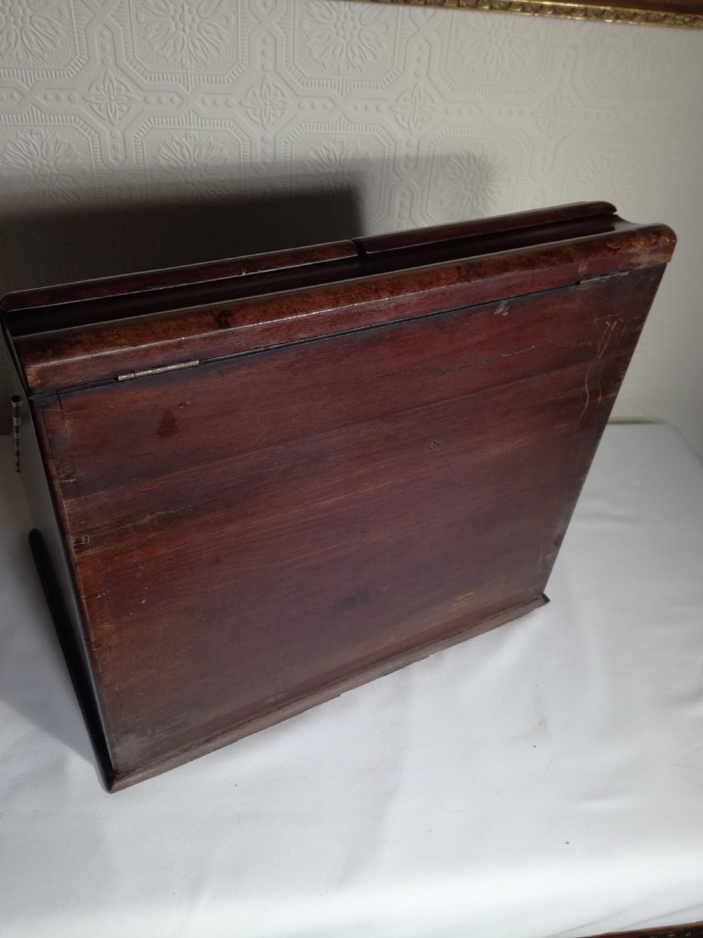 Burr Walnut Victorian Stationery Box View VII