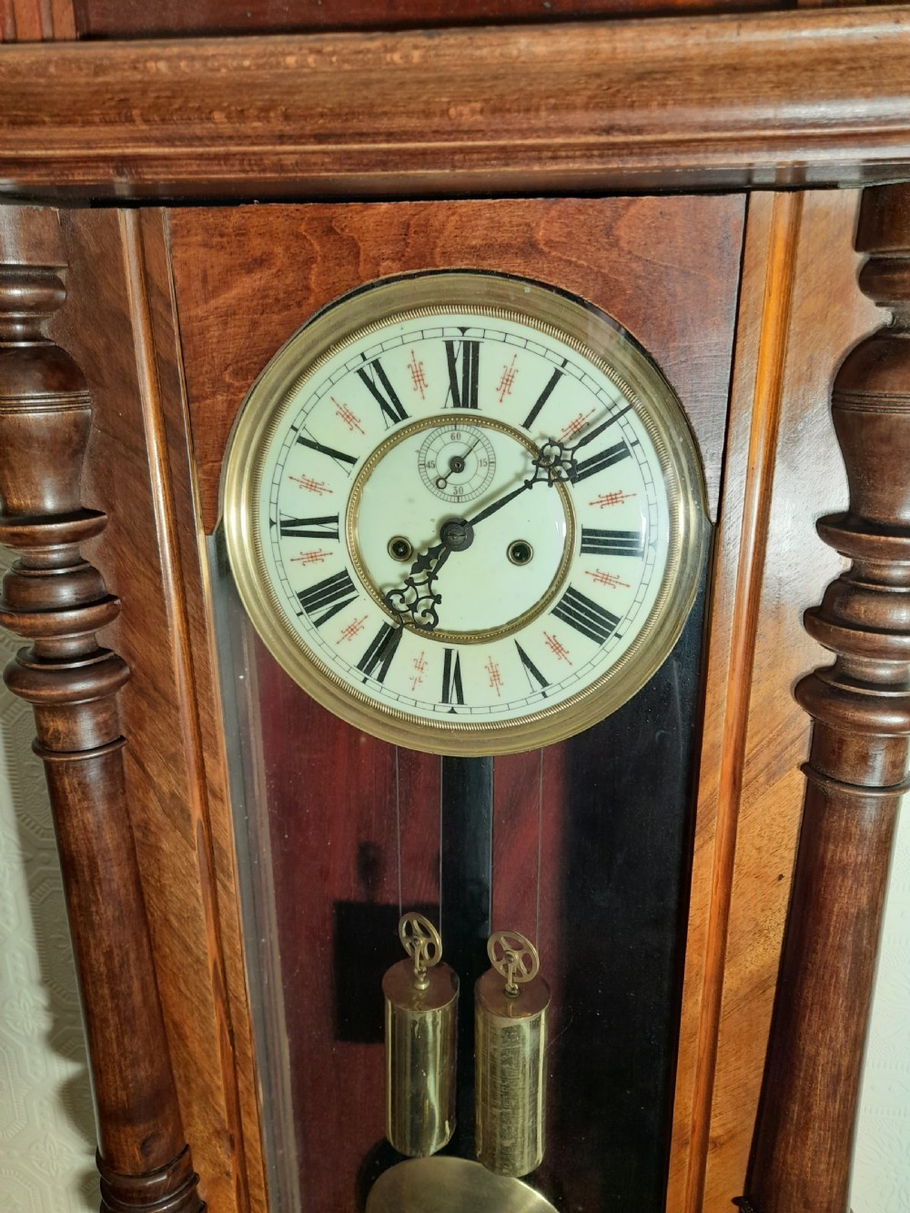 Gustav Becker Double-weight Vienna Wall Clock View III