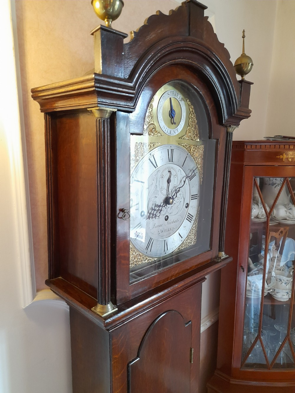 Musical Longcase Clock. 300yrs. old. View III