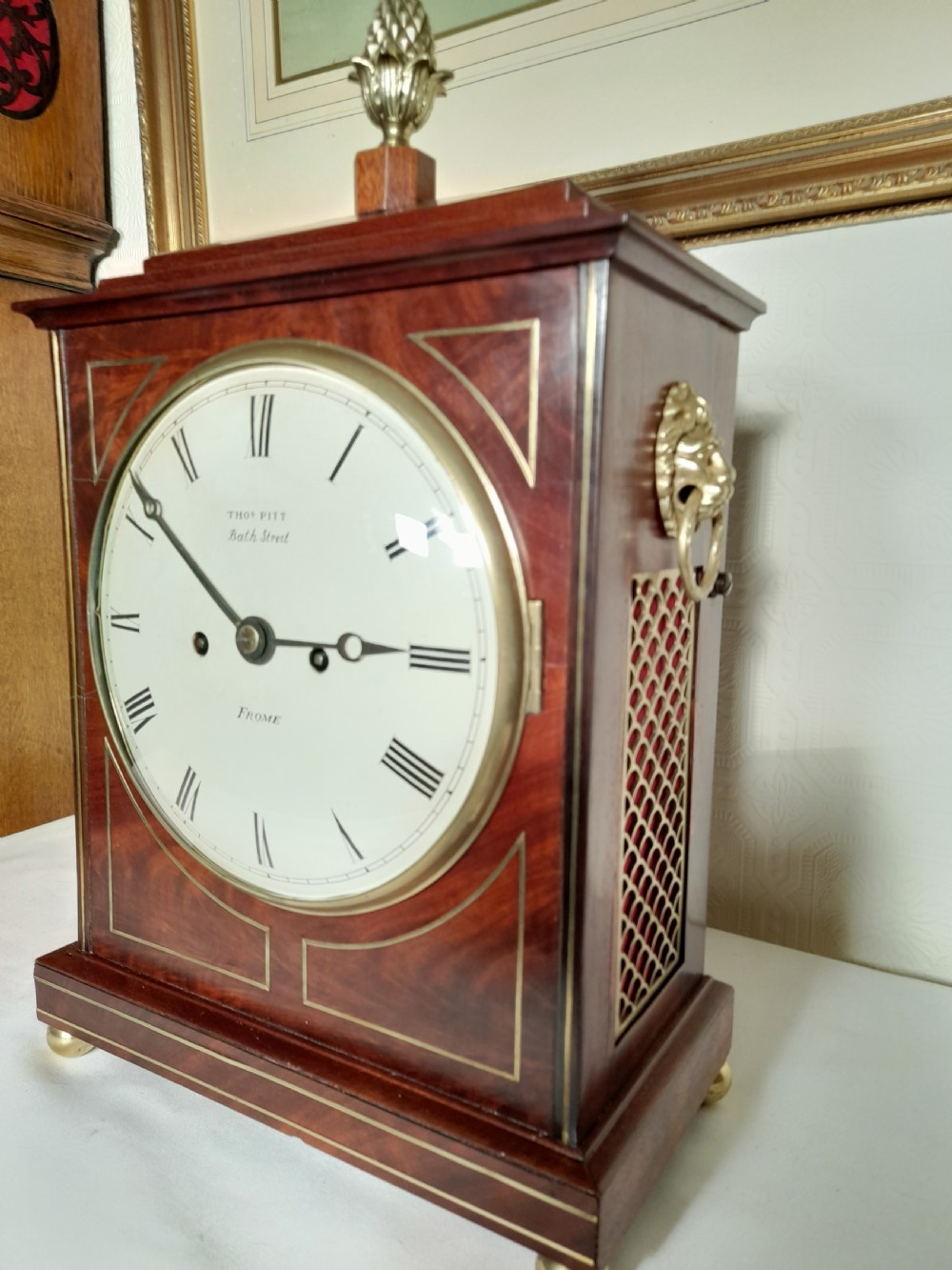 Superb Twin Fusee , Geo 3rd, Bracket Clock. Thos Pitt of Frome.