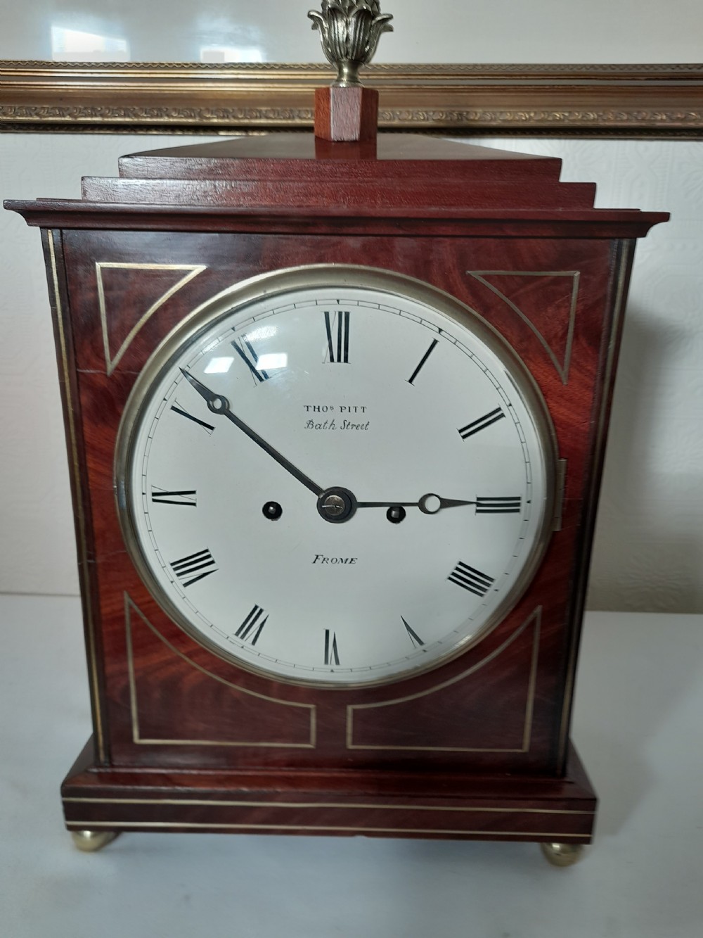 Superb Twin Fusee , Geo 3rd, Bracket Clock. Thos Pitt of Frome. View III