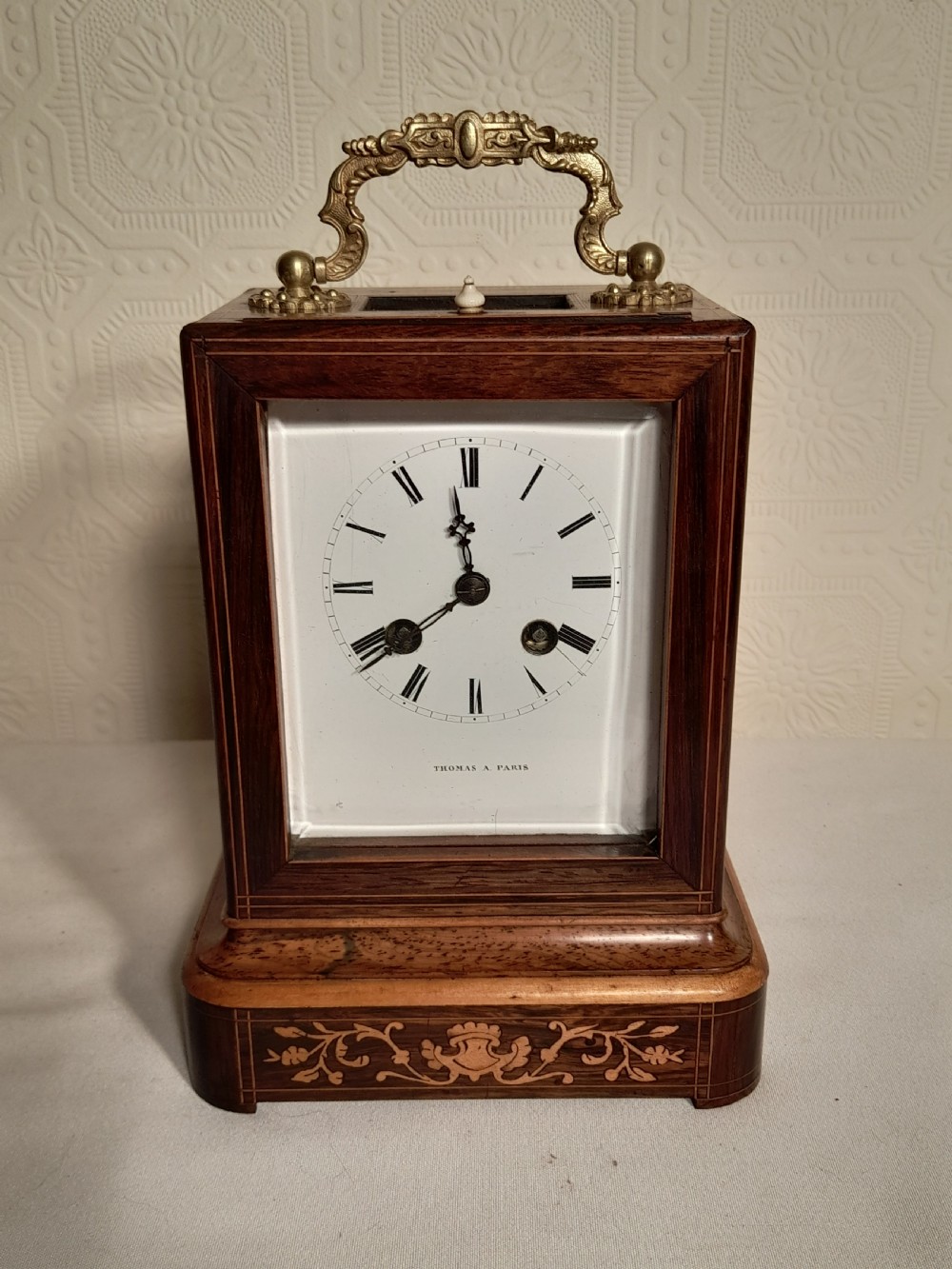 Rosewood, Striking Mantel Clock View II