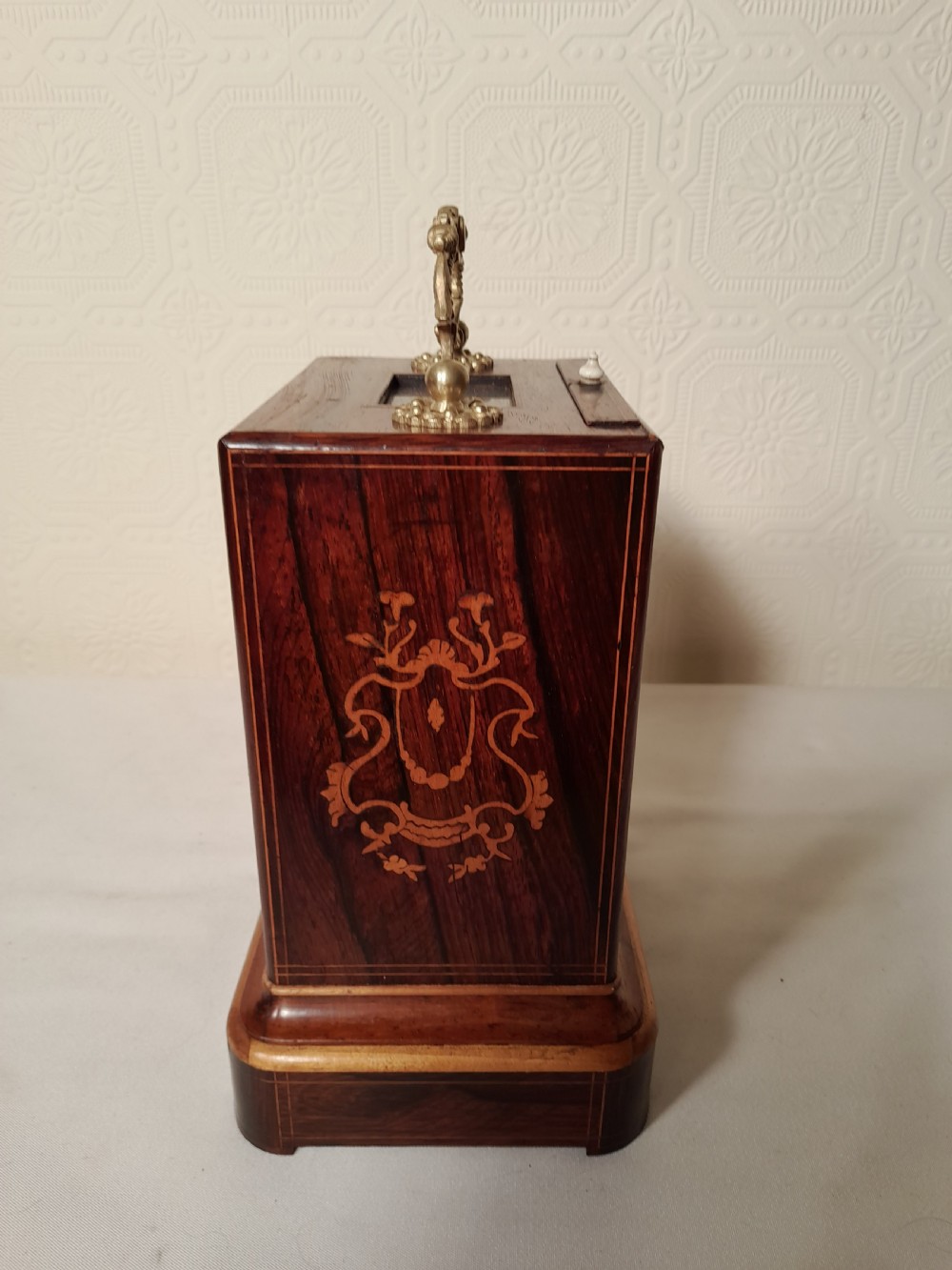 Rosewood, Striking Mantel Clock View V