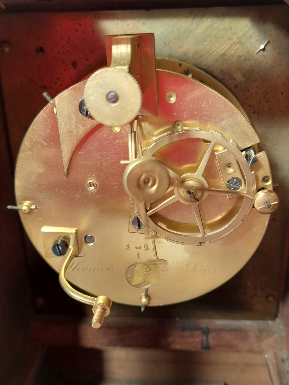 Rosewood, Striking Mantel Clock View VII