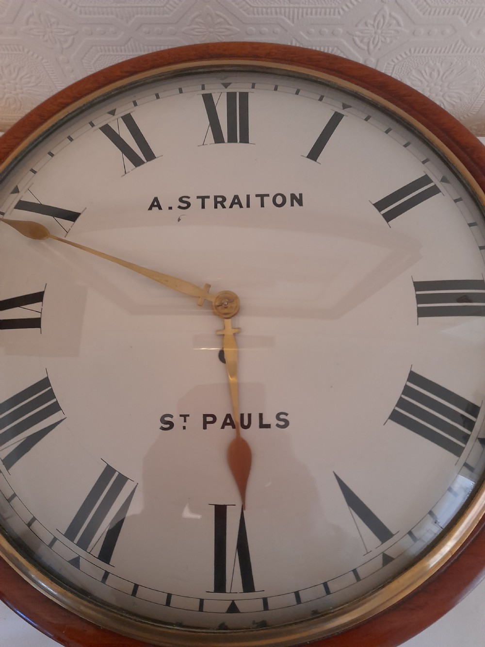Convex Dial, London, Fusee Wall Clock. A. STRAITON. St. PAULS. View II