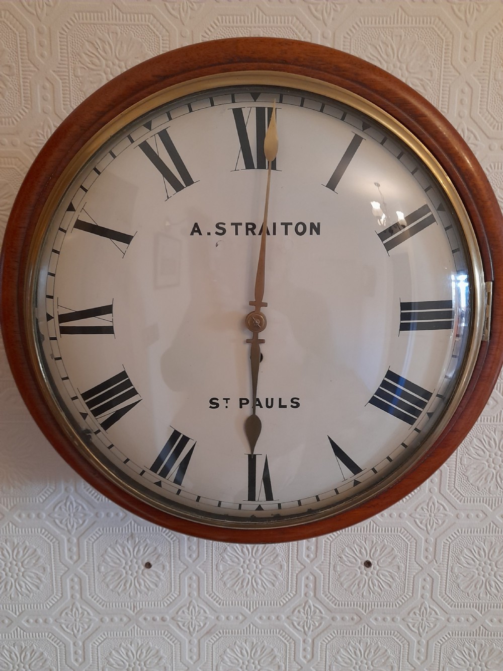 Convex Dial, London, Fusee Wall Clock. A. STRAITON. St. PAULS. View VI