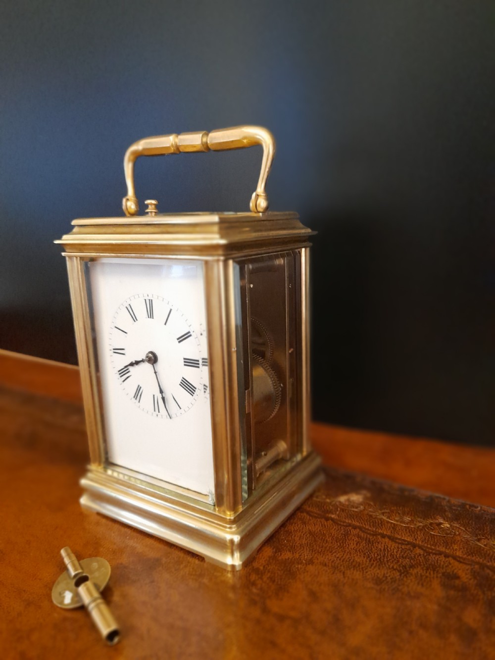 Gilt Brass,Striking, Repeating Carriage Clock View II