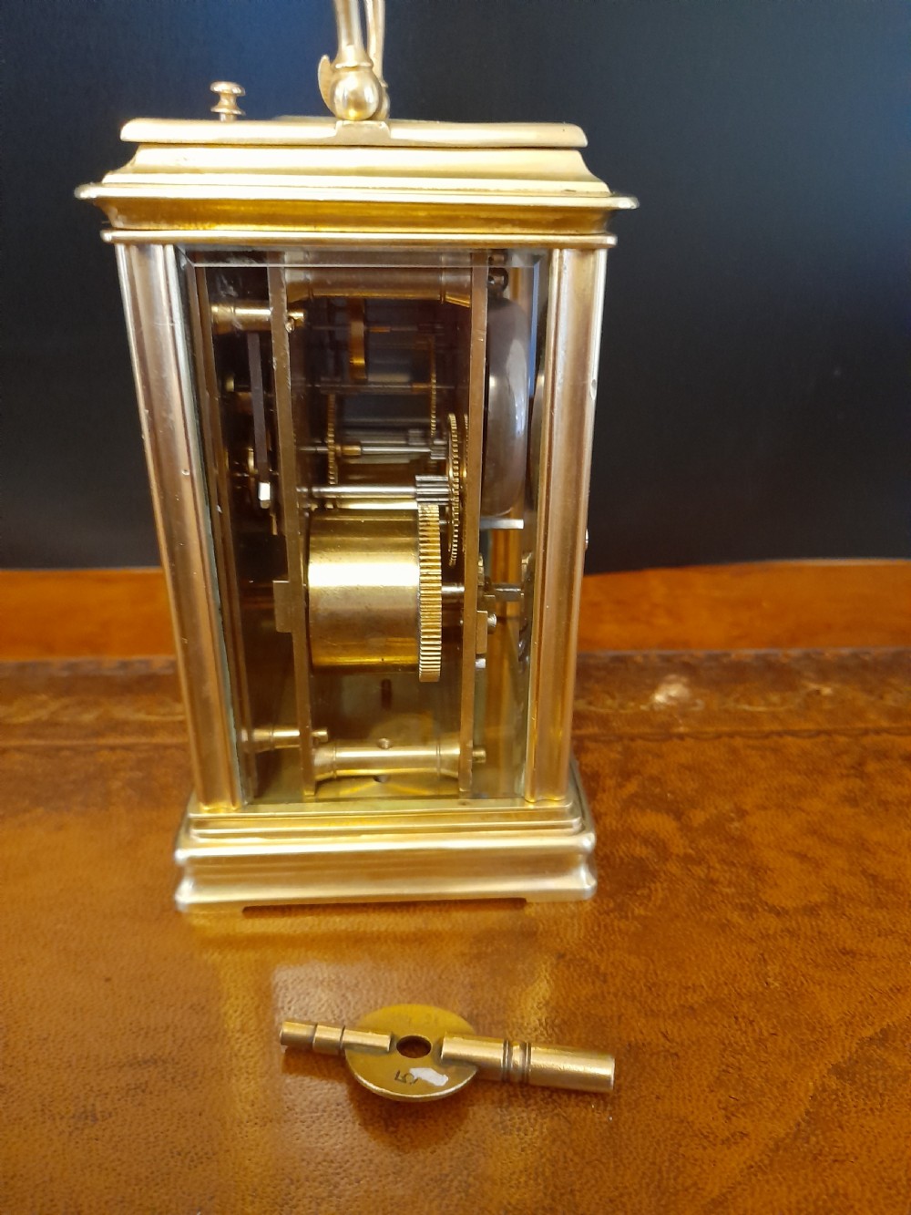 Gilt Brass,Striking, Repeating Carriage Clock View V