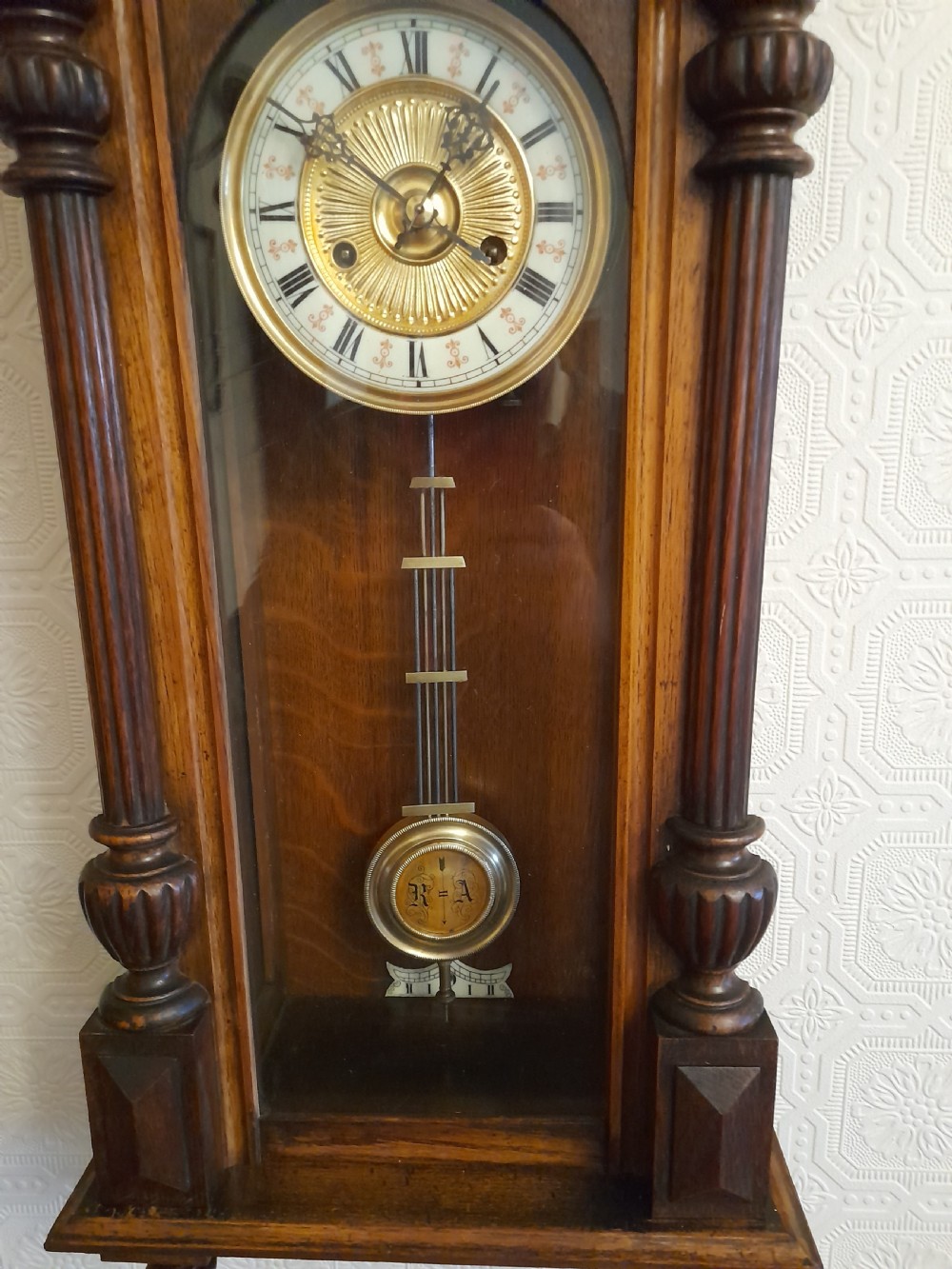 A Delightful, Striking Wall Clock of Small Proportions View III