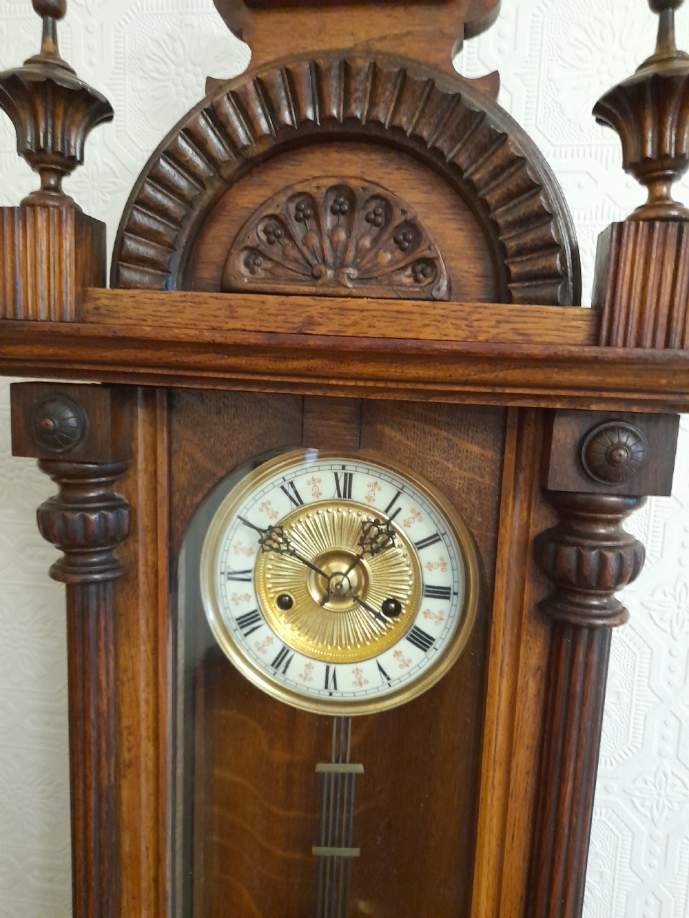 A Delightful, Striking Wall Clock of Small Proportions View IV