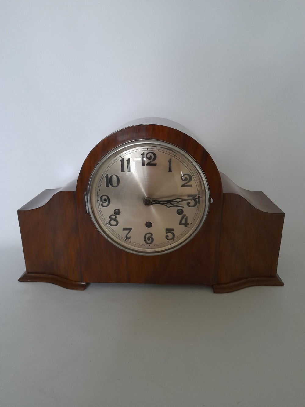Art-Deco, Walnut, Westminster-Chime, Bracket/Mantel Clock. View II