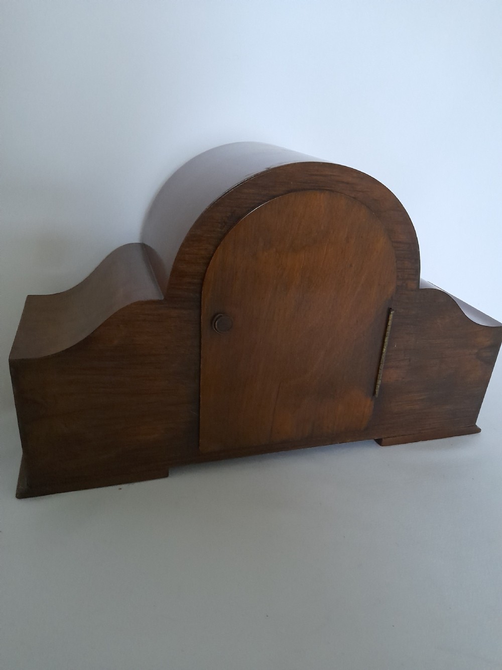 Art-Deco, Walnut, Westminster-Chime, Bracket/Mantel Clock. View IV