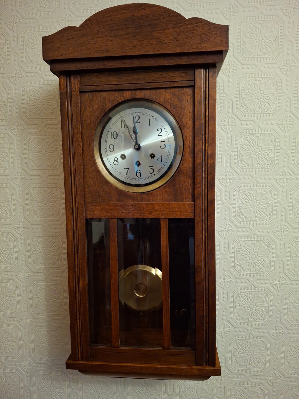 Arts & Crafts, Gustav Becker, Westminster-Chime, Wall Clock.