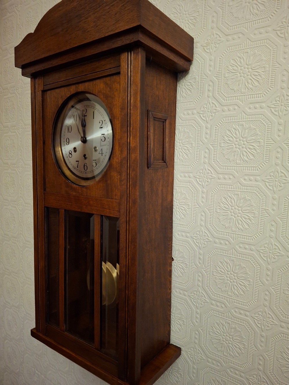 Arts & Crafts, Gustav Becker, Westminster-Chime, Wall Clock. View V