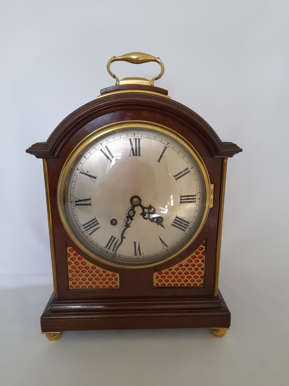 Mahogany Padtop Bracket/Mantel Clock