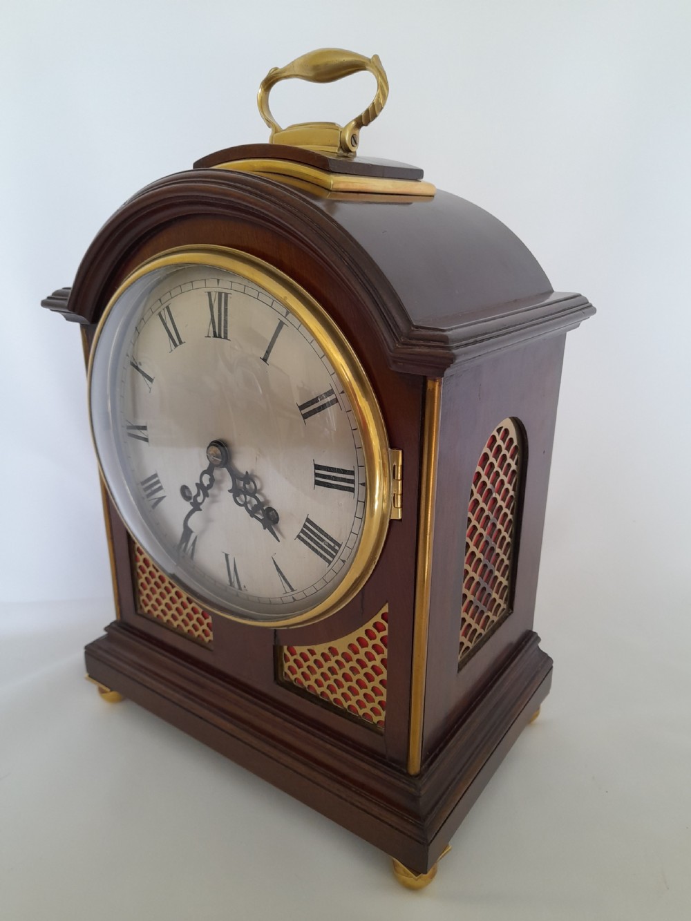 Mahogany Padtop Bracket/Mantel Clock View II