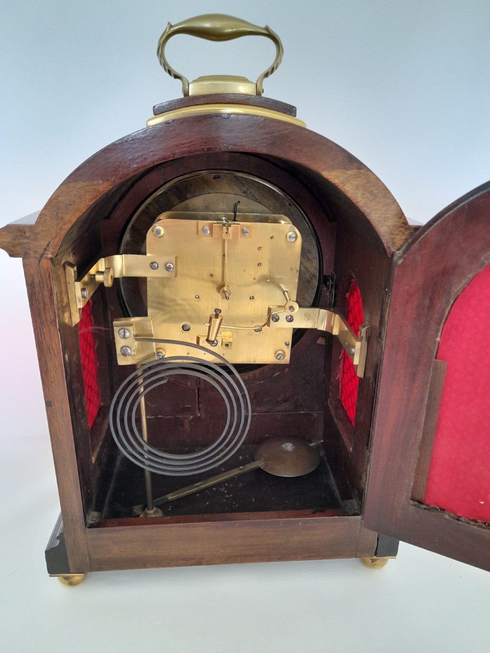 Mahogany Padtop Bracket/Mantel Clock View V