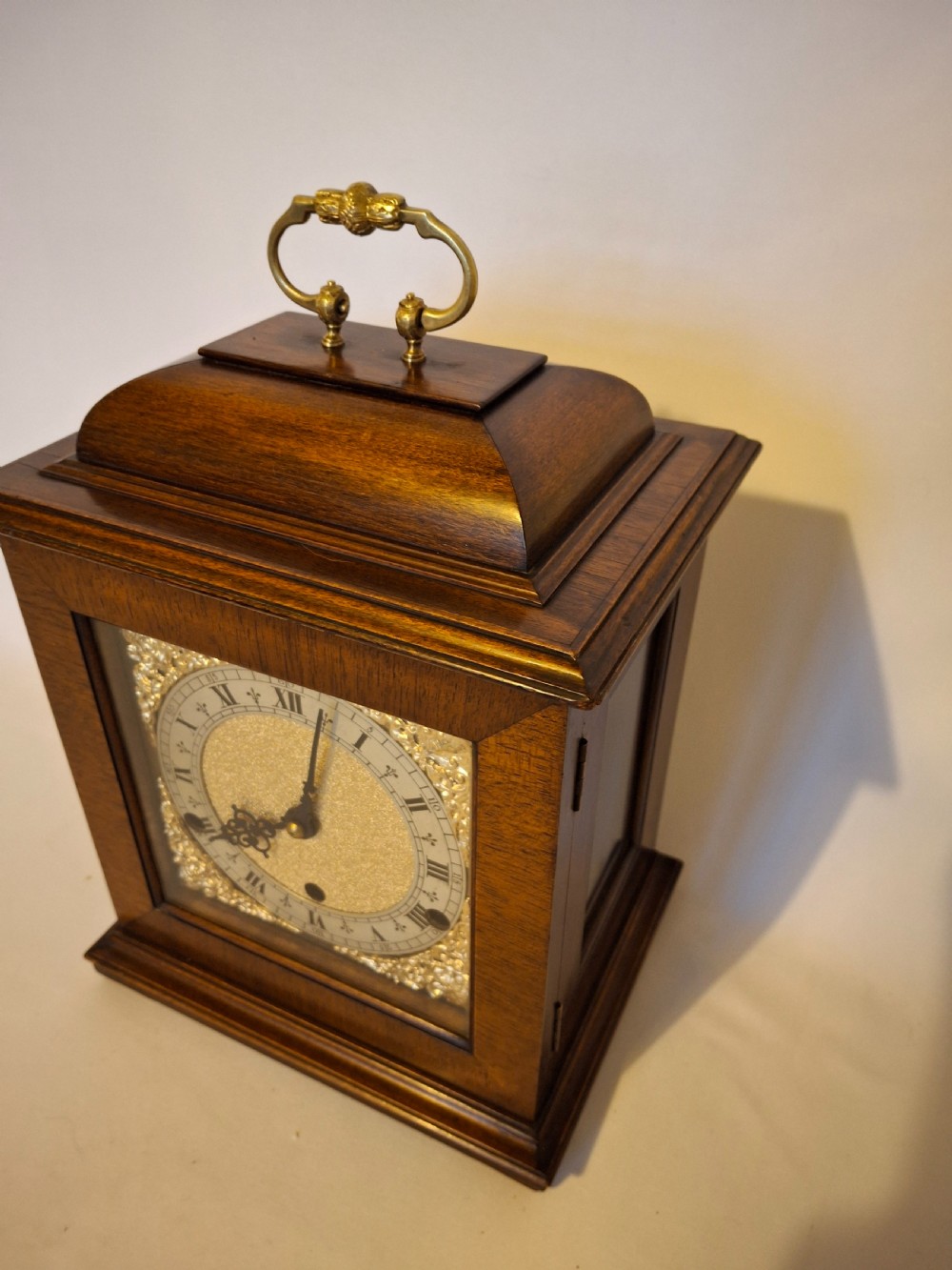 Walnut, Westminster-Chime Bracket/Mantel Clock View III
