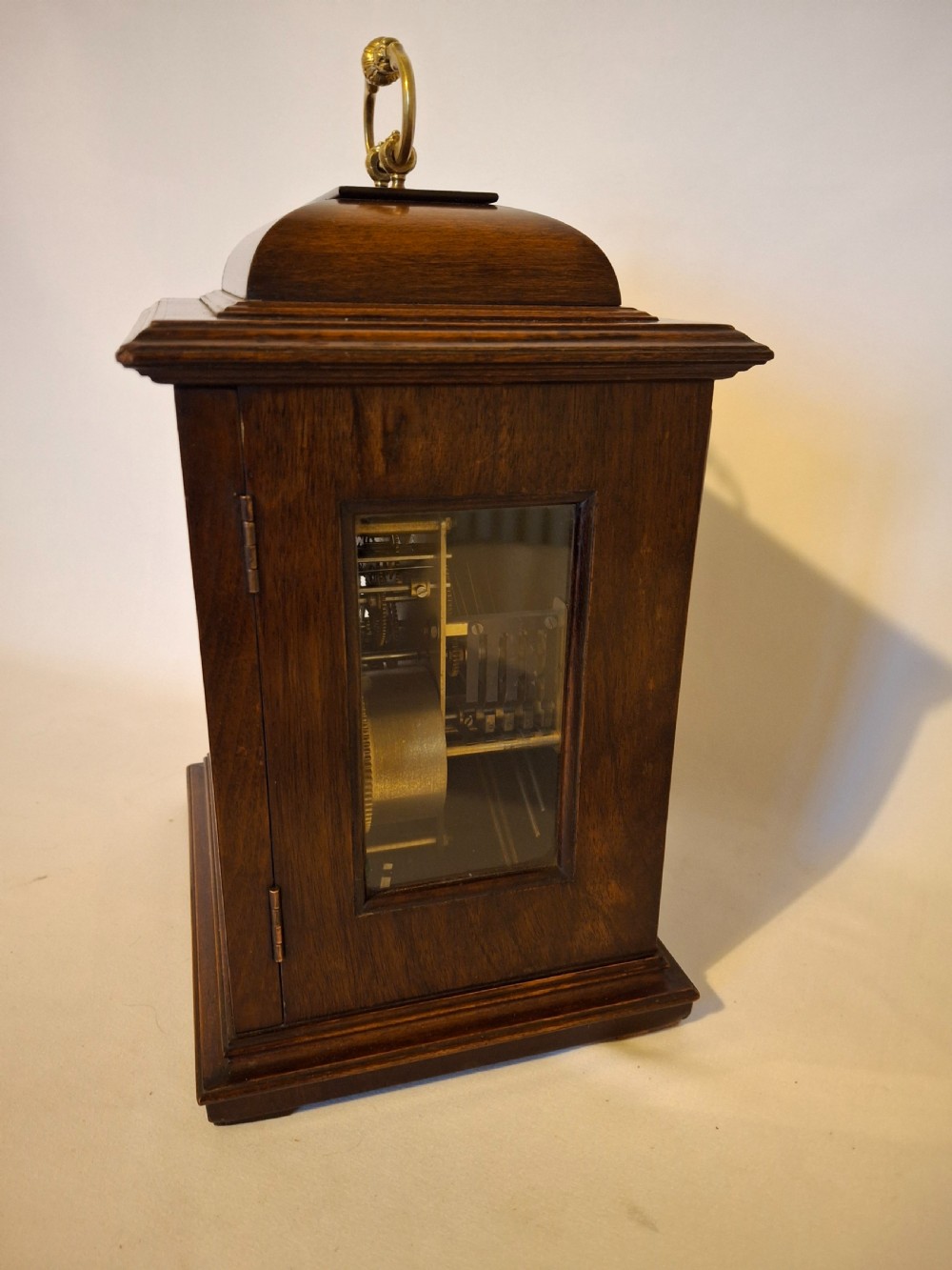 Walnut, Westminster-Chime Bracket/Mantel Clock View IV
