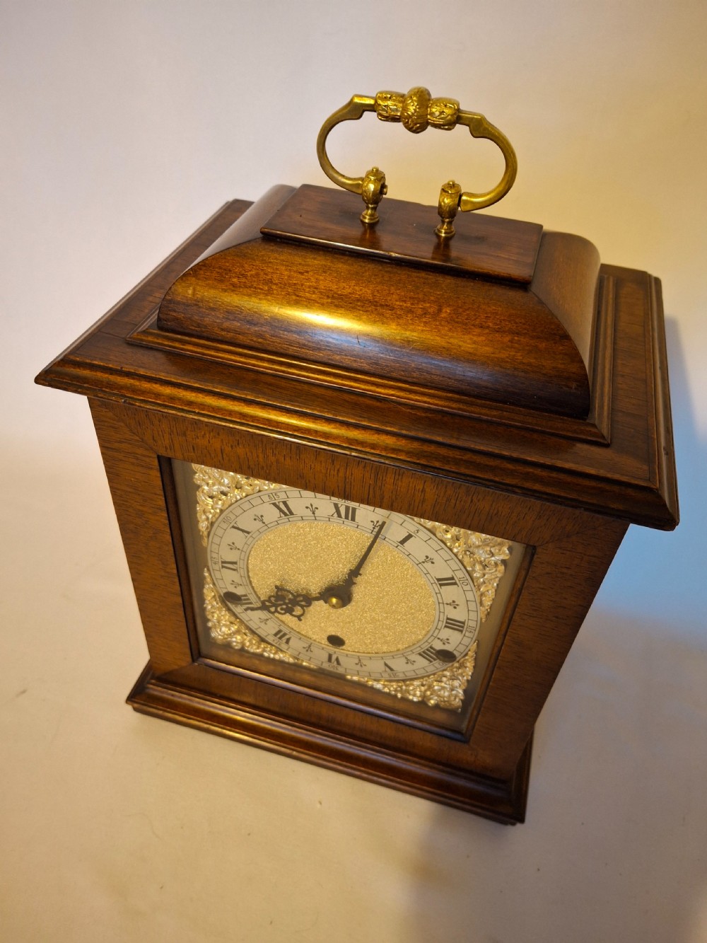 Walnut, Westminster-Chime Bracket/Mantel Clock View VIII