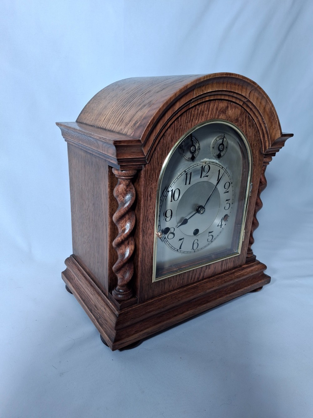 Westminster-Chime Bracket Clock on Pedestal. View VI