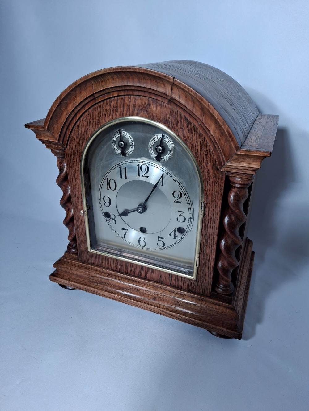 Westminster-Chime Bracket Clock on Pedestal. View VII